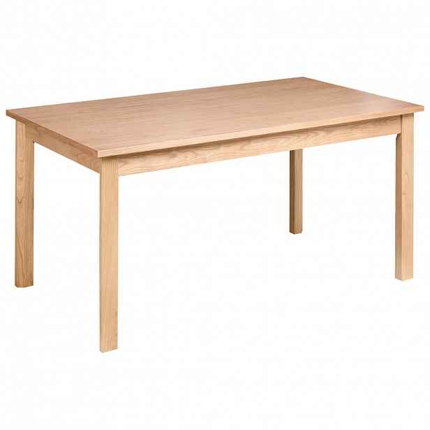 Beliani JÍDELNÍ STŮL Světlý Dub 160/90 cm Gisela