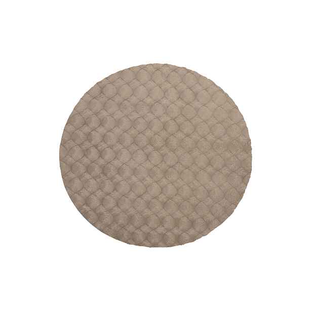 Kusový koberec Diamond Cut 800 Taupe kruh, 200x200 (průměr) kruh, hnědá, ložnice, Obsession