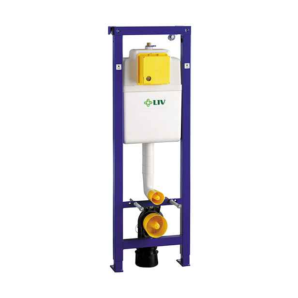 Liv-Fluidmaster LIV-FIX WC 3800 - výška 118 cm;modul pro suchou instalaci; šíře 38 cm; pro závěsnou WC mísu; do sádrokartonu