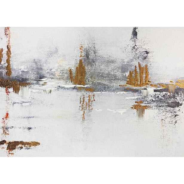 Obraz s ručně malovanými prvky na plátně 100x70 cm Horizon – Styler