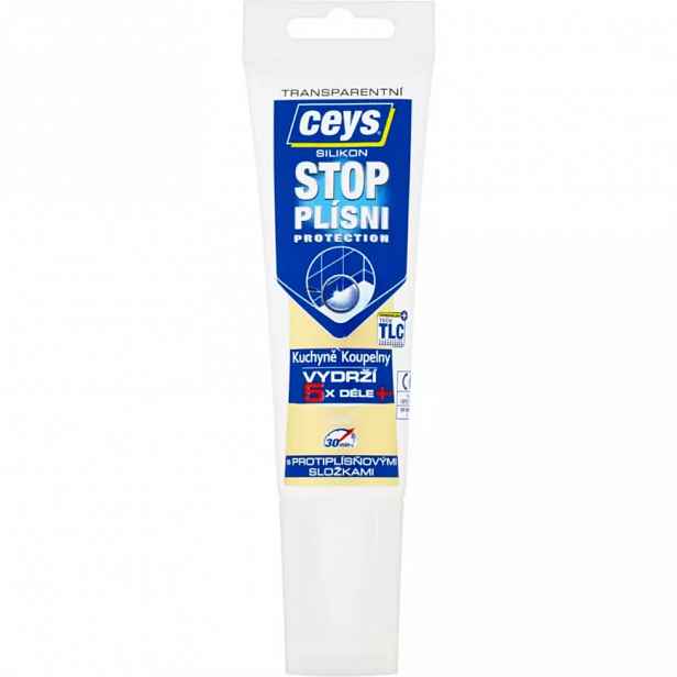 Silikon sanitární Ceys stop plísni transparentní 125 ml