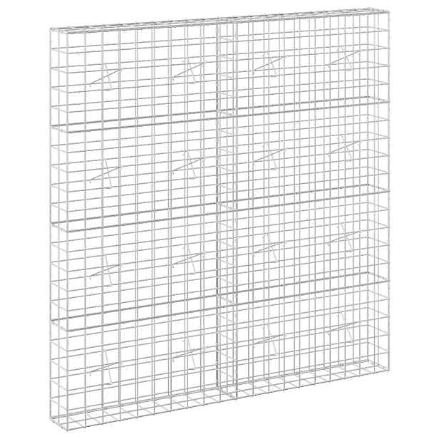 vidaXL Gabion s drátem 3,5 mm a síťkou 10x10 cm 200x20x200 cm