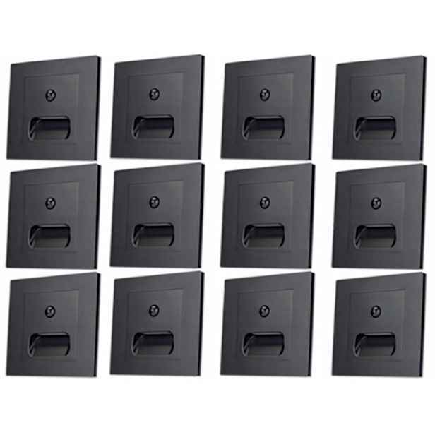 12x Led schodišťová lampa 230V Osvětlení Schodišťová lampa se senzorem