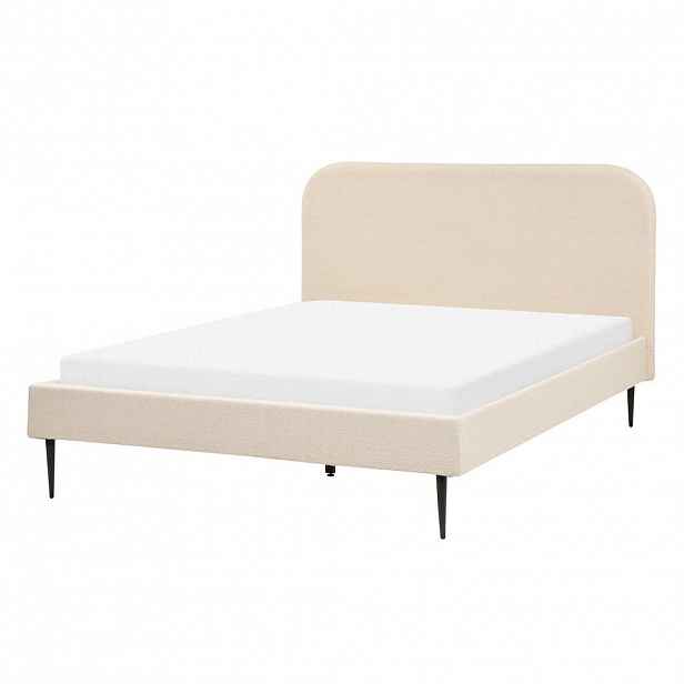 Beliani ČALOUNĚNÁ POSTEL 140/200 cm Světlá Béžová Flayat