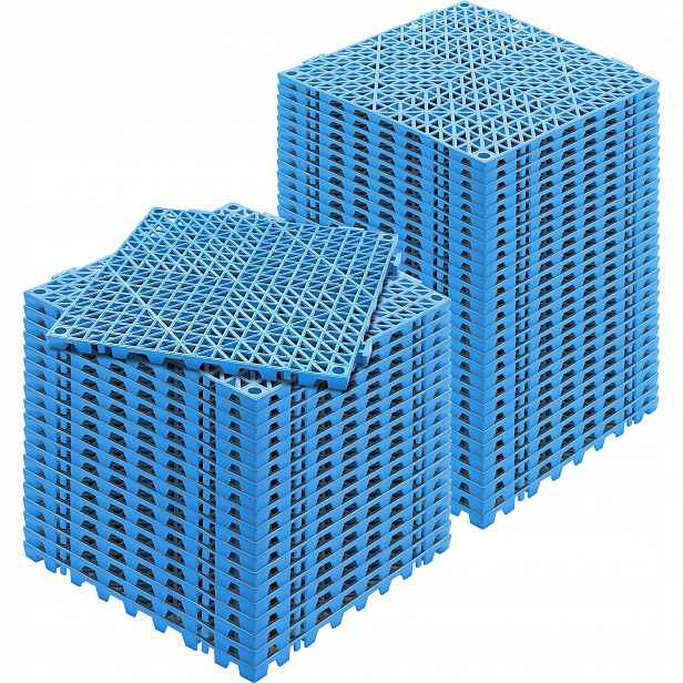 Drenážní podložka modrá 30x30 cm 50 Ks Pvc kombinovaná protiskluzová koupelna