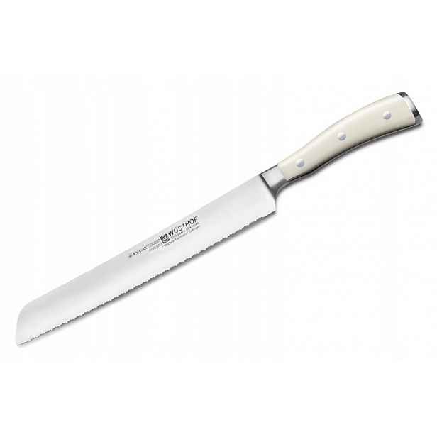 Nůž na pečivo Wüsthof Classic Ikon Creme 23 cm zoubkovaný Pom Solingen