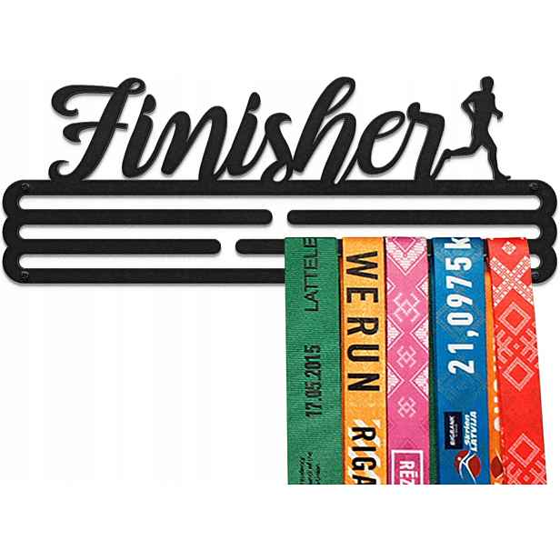 Věšák Na Medaile „finisher” Černý Mat