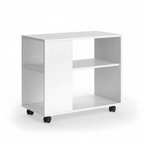Vicco KONFERENČNÍ STOLEK Marian Bílá 70 x 36.6 cm s kolečky