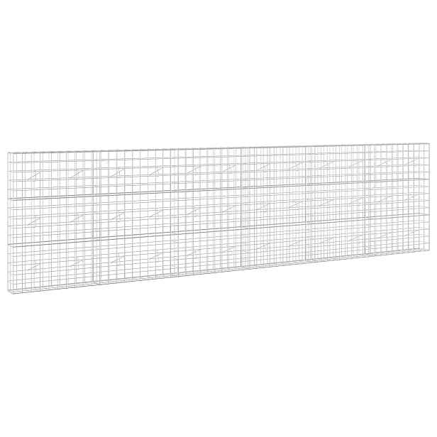 vidaXL Gabion s drátem 3,5 mm a síťkou 10x10 cm 600x20x150 cm