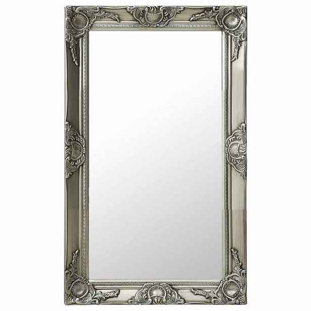 vidaXL Nástěnné zrcadlo barokní styl 50 x 80 cm stříbrné