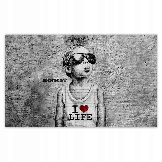 Fototapety 416x254 I love life Banksy