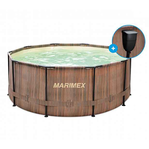 Marimex | Bazén Marimex Florida 3,05x0,91 m se zabudovaným skimmerem - motiv TEAK (poškozený obal) | 103402840