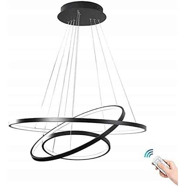 Moderní Závěsná Led Lampa 115 W Stmívatelná Dálkový Ovladač 3000K–6500K