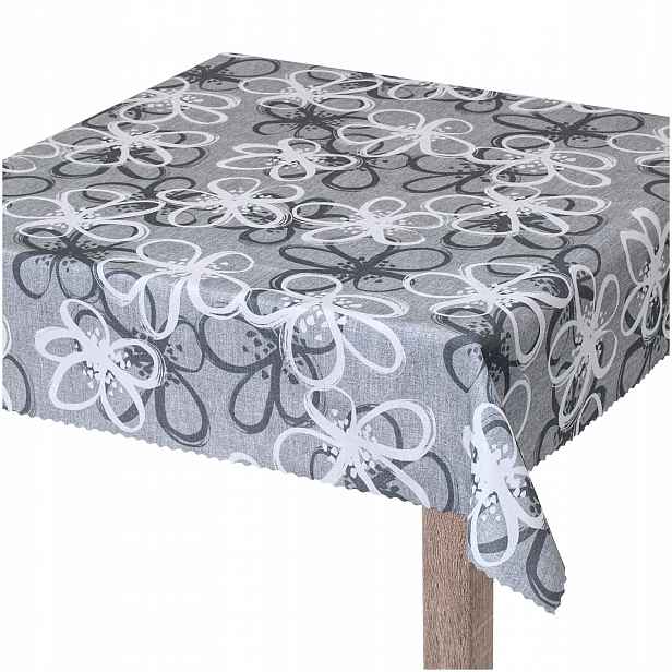Ubrus odolný proti skvrnám v modernistickém stylu Abstraktní květiny 130 x 170 cm