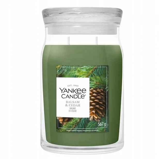 Velká svíčka Signature Balsam & Cedar Yankee Candle