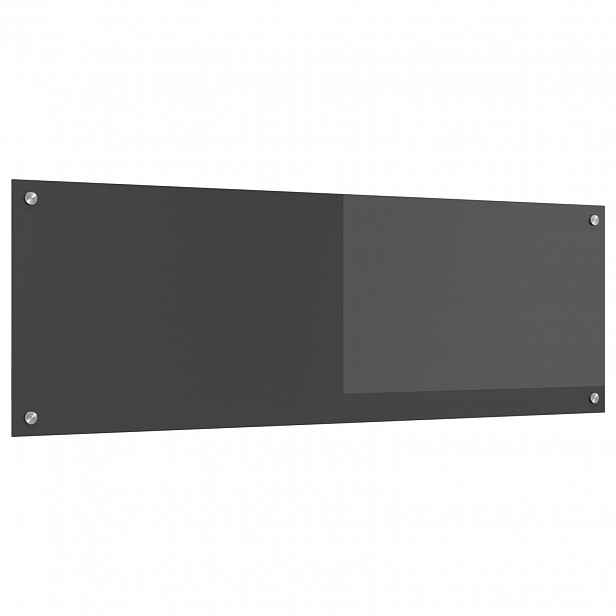 vidaXL Kuchyňský obklad Tmavě šedá 120 x 40 cm tvrzené sklo