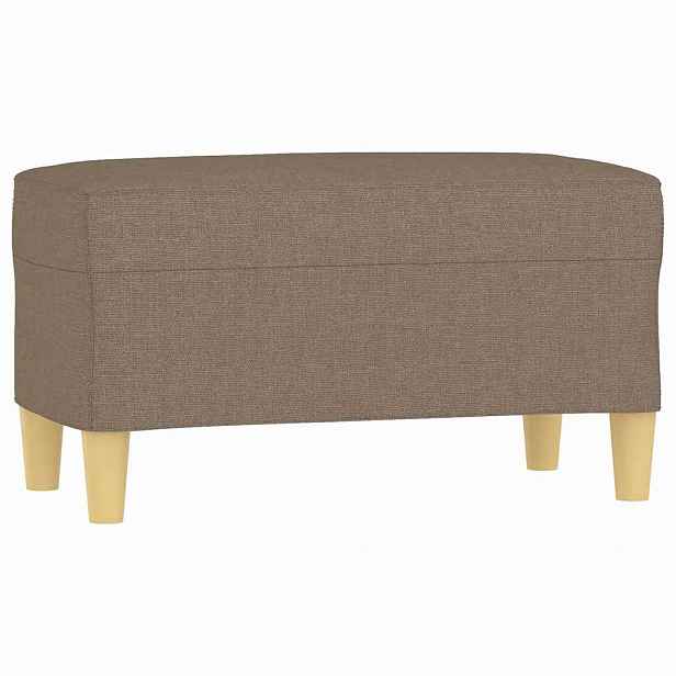 vidaXL Lavice taupe 70 x 35 x 41 cm textil