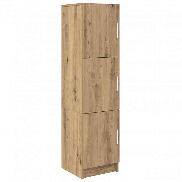 vidaXL Vysoký bufet Artisanový dub 31.5 x 32 x 122.5 cm