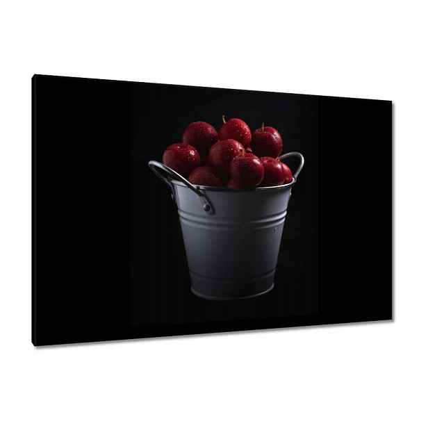Obrazy 120x80 Červená jablka v kbelíku