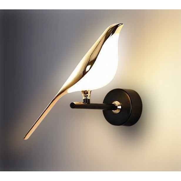 Nástěnná lampa N-Gale Led Pták Moderní dekorace do obývacího pokoje a haly