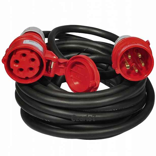 Prodlužovací Kabel H07RN-F Průmyslový 5x2,5 16A 5 m Polský IP44