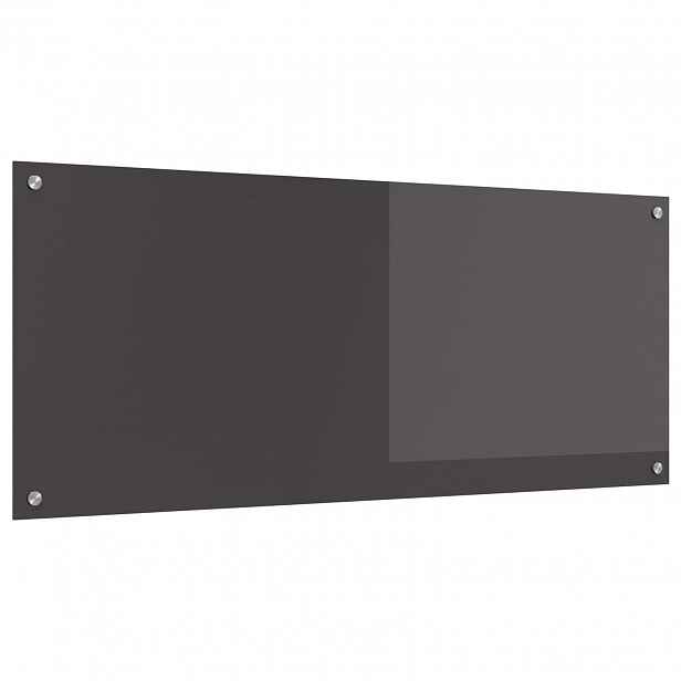vidaXL Kuchyňský obklad Tmavě šedá 120 x 50 cm tvrzené sklo