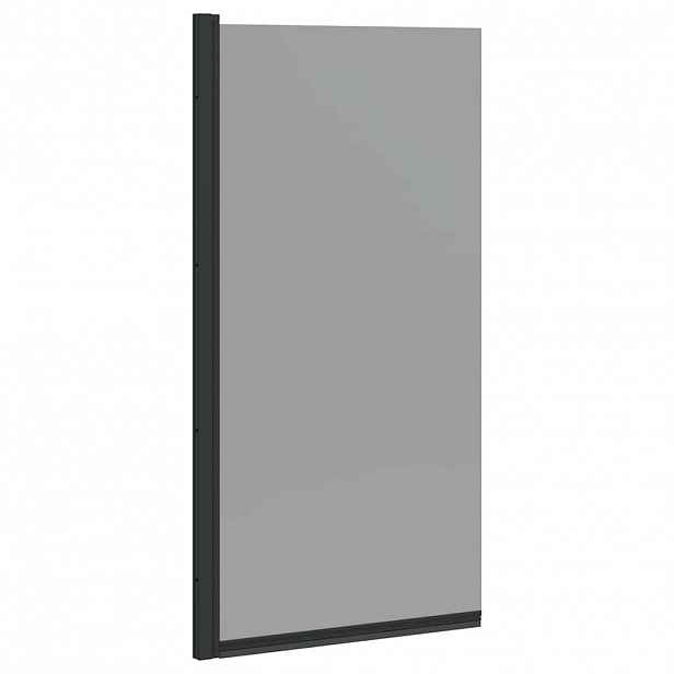 vidaXL Sprchová obrazovka do vany Černá 68 x 130 cm Tvrzené sklo