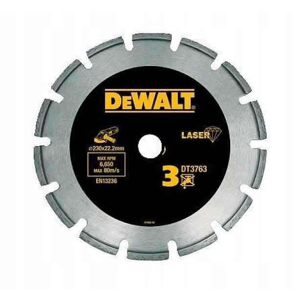 DeWalt DT3763 diamantový řezný kotouč 230mm na žulu