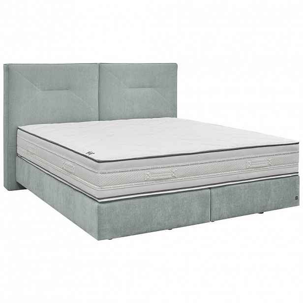 Dieter Knoll POSTEL BOXSPRING, 180/200 cm, světle modrá