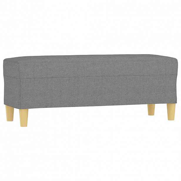 vidaXL Lavice tmavě šedá 100 x 35 x 41 cm textil