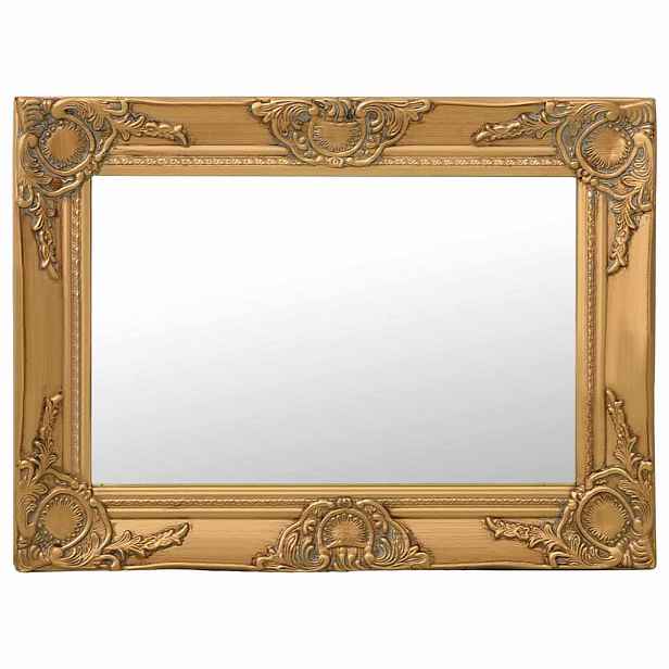 vidaXL Nástěnné zrcadlo barokní styl 60 x 40 cm zlaté