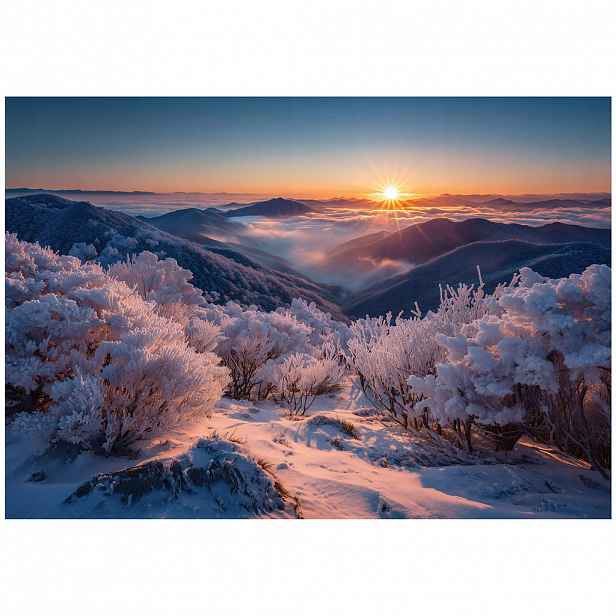 Wallarena FOTOTAPETA horská krajina fialová 250x175 cm