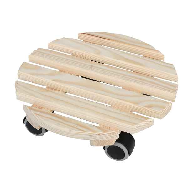 Dřevěný pojízdný podstavec pod květináč ø 29 cm (výška 8 cm) Indoor – Esschert Design