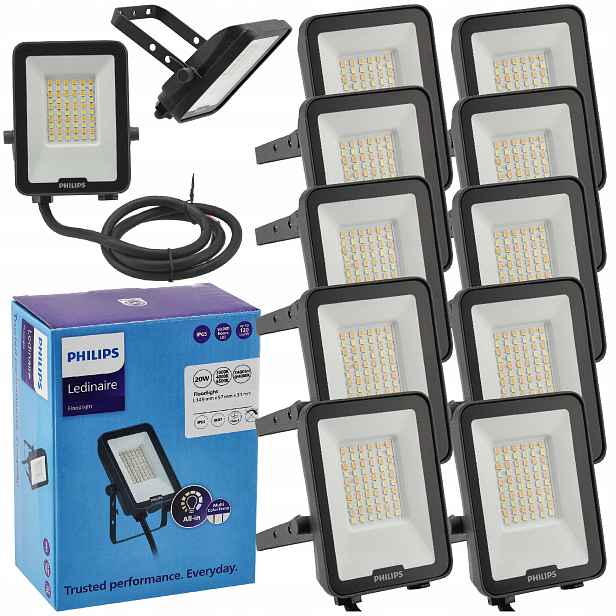 Philips Led reflektor 20W 2400lm Cct IP65 Lampa Ledinaire Venkovní x10