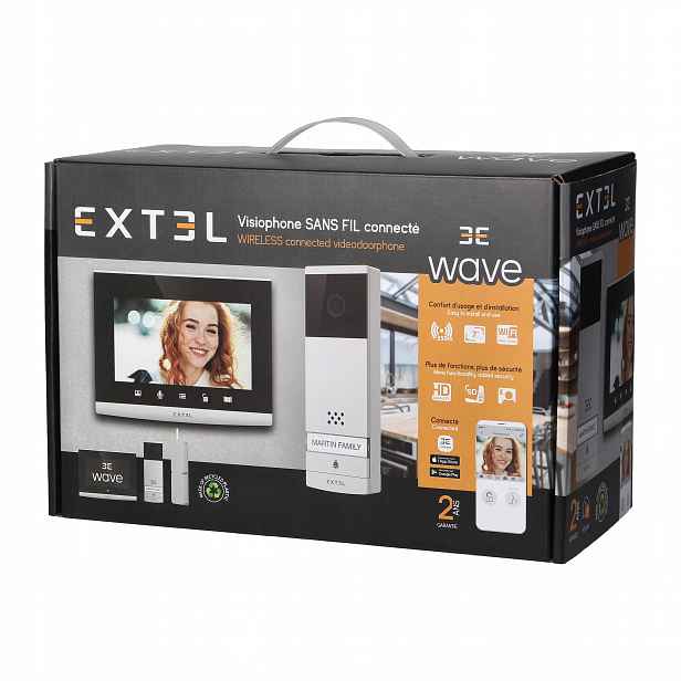 Sada videod. Bezdrát. 7" dotyk. WiFi Extel Wave