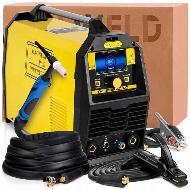 Svařovací Stroj Magnum Thf 235P Tig Ac DC 230V 200A Hot Start Mikrotig Puls Mma