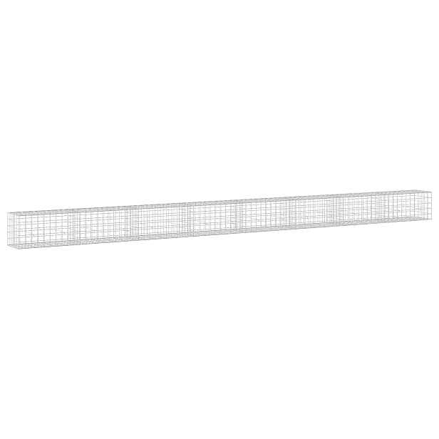 vidaXL Gabion s drátem 3,5 mm a síťkou 10x10 cm 800x50x50 cm