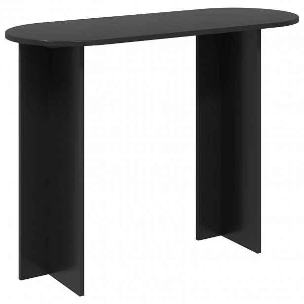 vidaXL Konzolový stolek Černý dub 100 x 39,5 x 75 cm Kompozitní dřevo