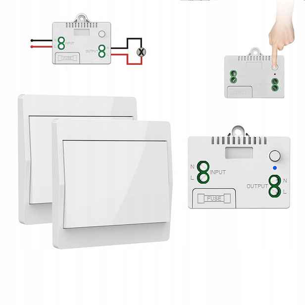 10 A Bezdrátový spínač světla Rf 433 MHz, bezdrátový nástěnný panel