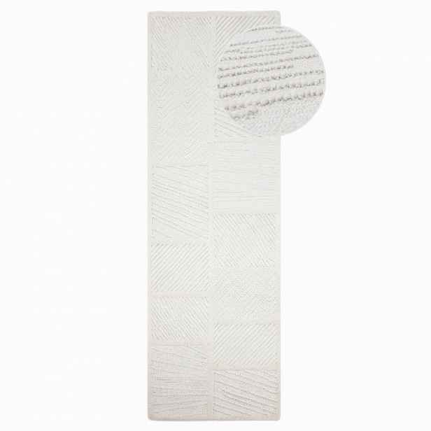Flair Rugs BĚHOUN, 80/300 cm, bílá