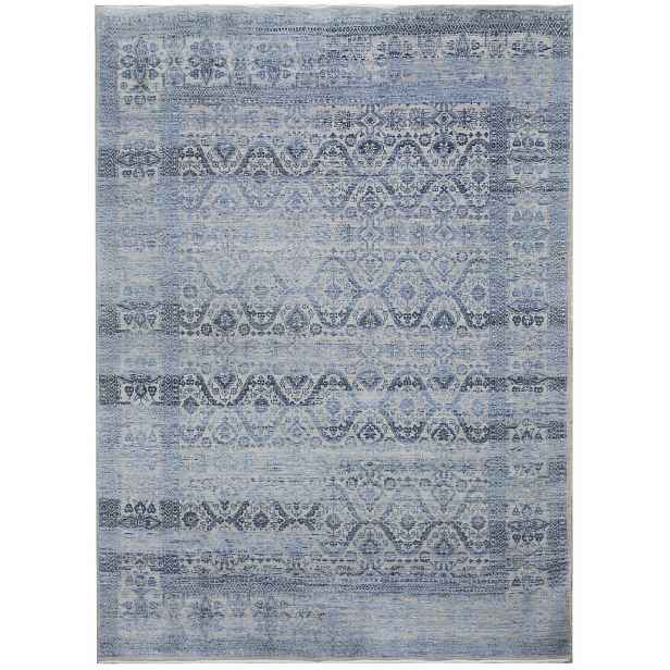 Ručně vázaný kusový koberec Diamond DC-HALI B Silver/blue, 180x275, modrá, chodba / předsíň, Diamond Carpets India
