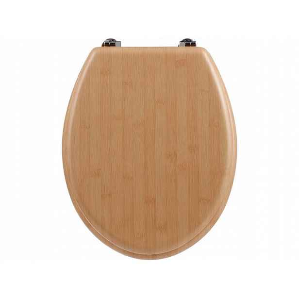 Toaletní sedátko z Mdf s bambusovým vzorem, 45x37x5,5 cm