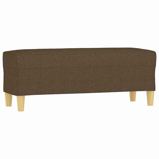 vidaXL Lavice hnědá 100 x 35 x 41 cm textil