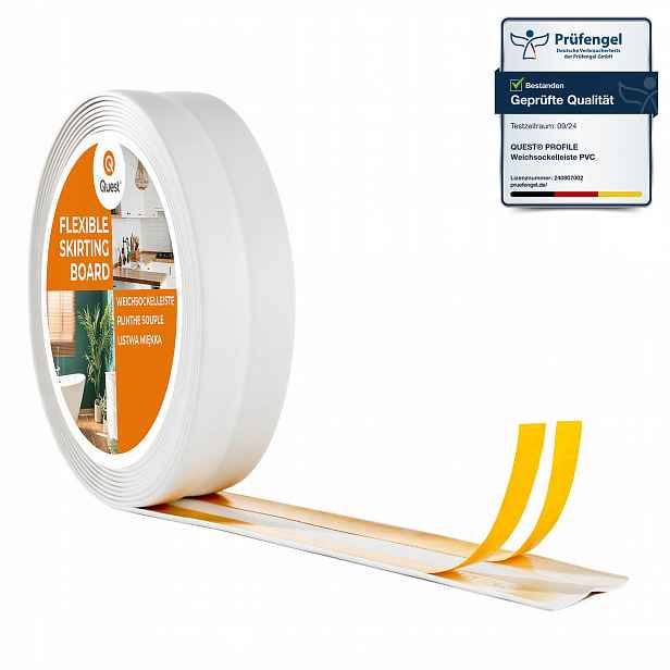 Dokončovací lišta samolepicí Pvc 18/18 bílá 25 m