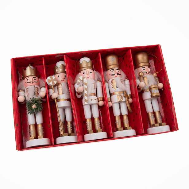 Dřevěné vánoční figurky v sadě 5 ks (výška 12,5 cm) – Dakls
