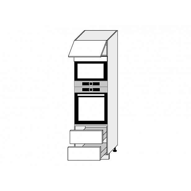 PLATINUM, skříňka pro vestavbu D14RU/2M-284, korpus: lava, barva: white