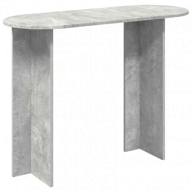 vidaXL Konzolový stolek Betonově šedá 100 x 39,5 x 75 cm