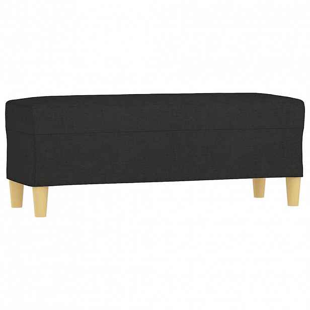 vidaXL Lavice černá 100 x 35 x 41 cm textil