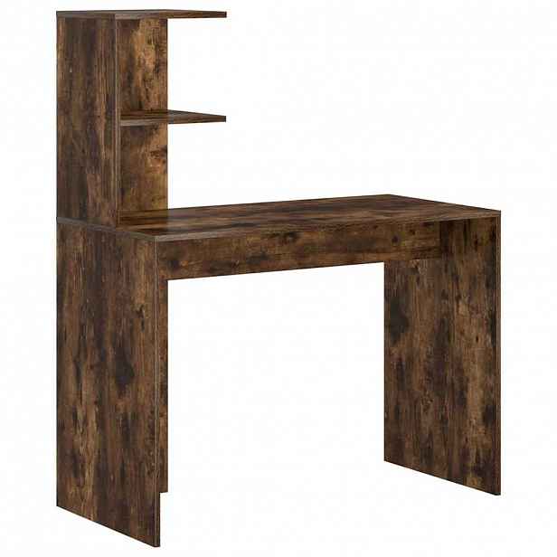 vidaXL Stůl Kouřový dub 102 x 50 x 124 cm Kompozitní dřevo