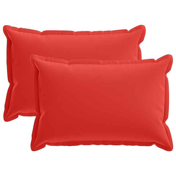 vidaXL Polštář s polštářem HOUTEN 2 ks Červená Polyester